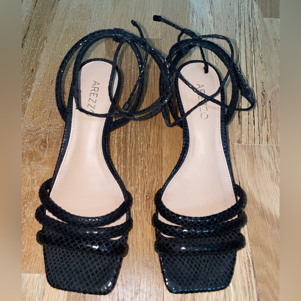 Beautiful short heels sandals. size 5.5